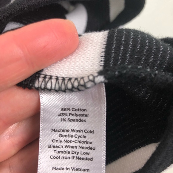 Talbots Boxy MP Tie Back Nautical 1/4 Sleeve Top - Picture 9 of 15